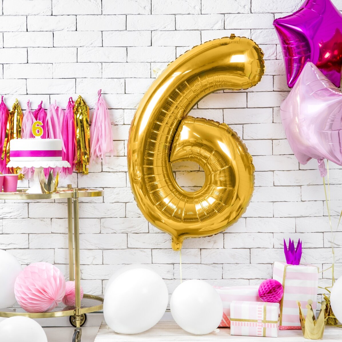 Luftballons – Goldene Zahlen, 86 cm