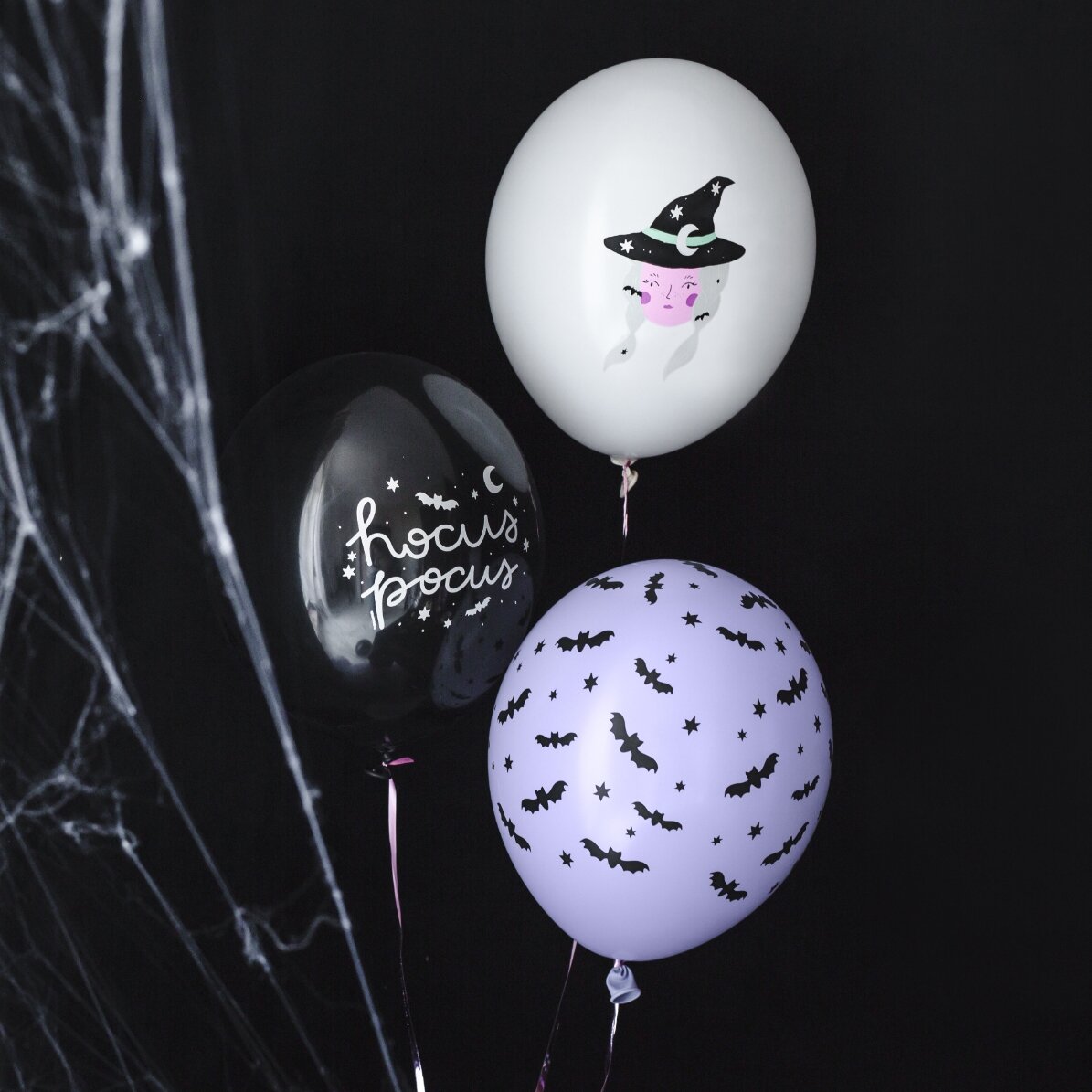 6er-Set Halloween-Luftballons – Hexen