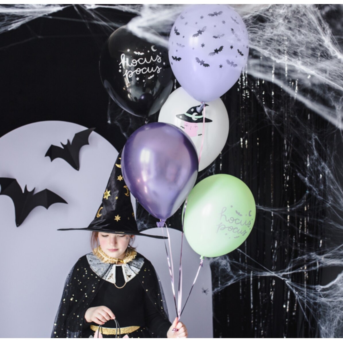 6er-Set Halloween-Luftballons – Hexen