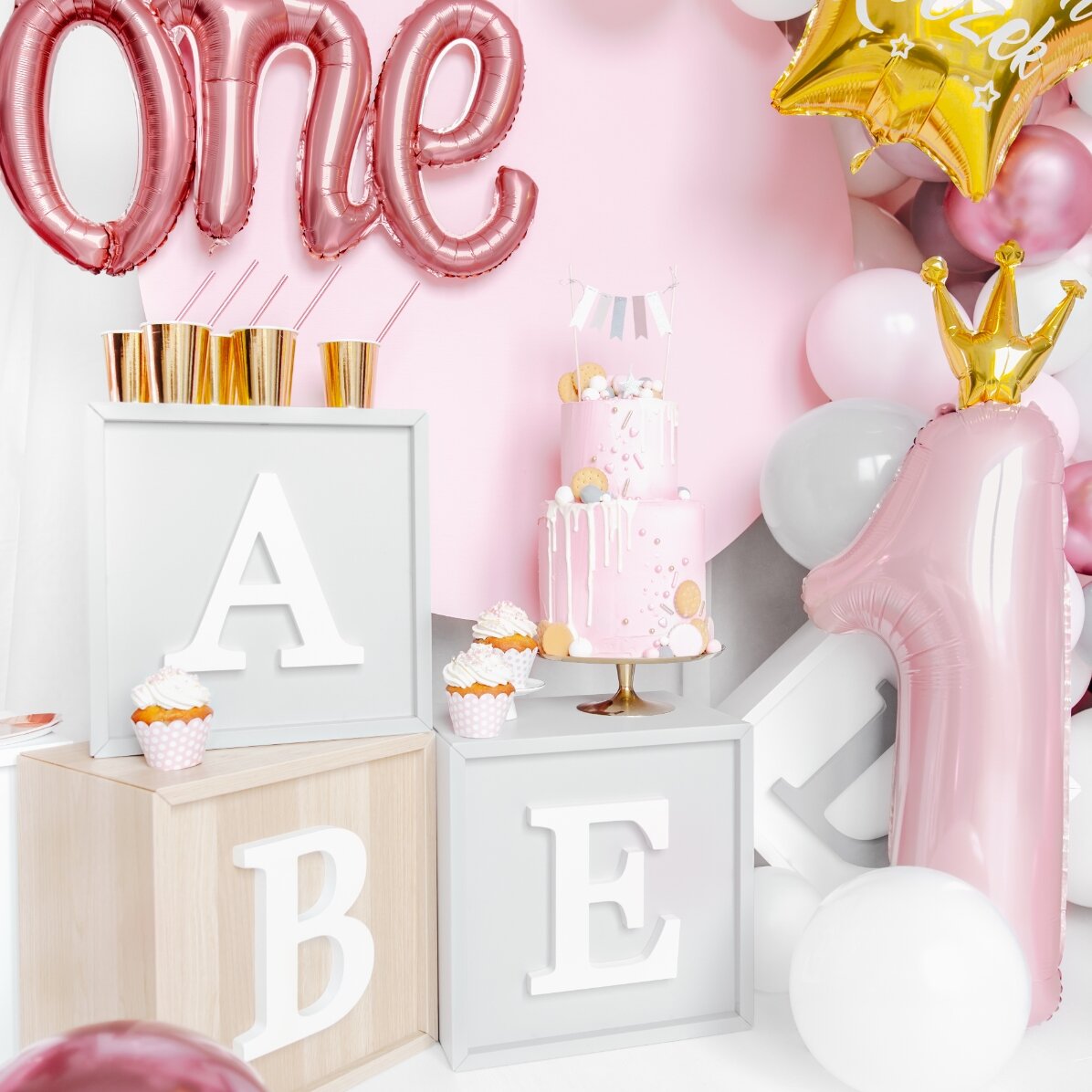 Ballon mit der Zahl 1 – Princess