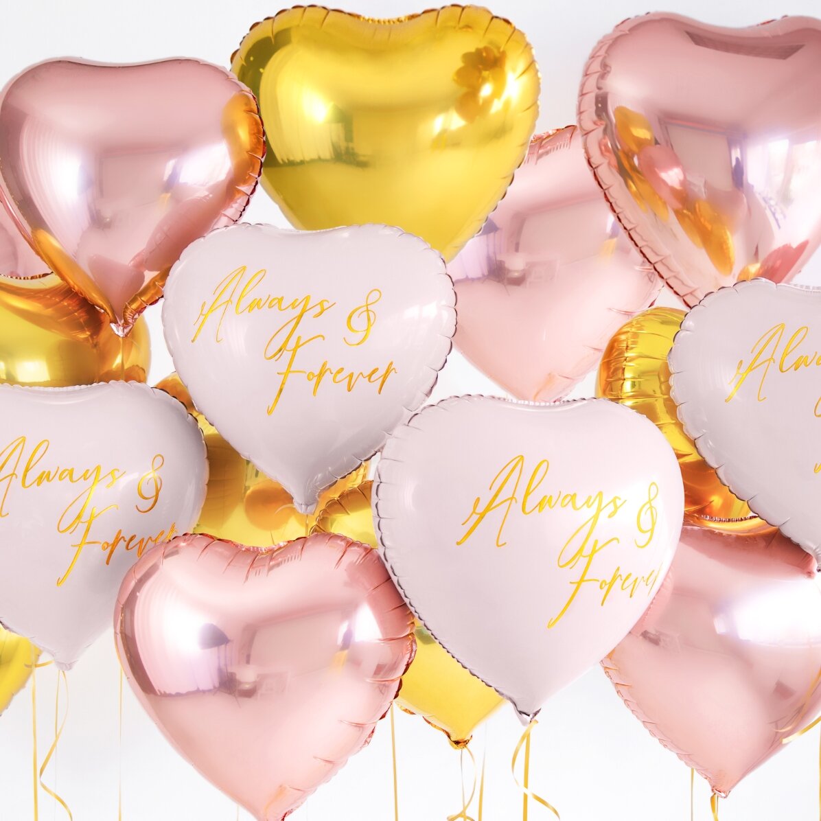 Luftballon – Goldenes Herz, 45 cm
