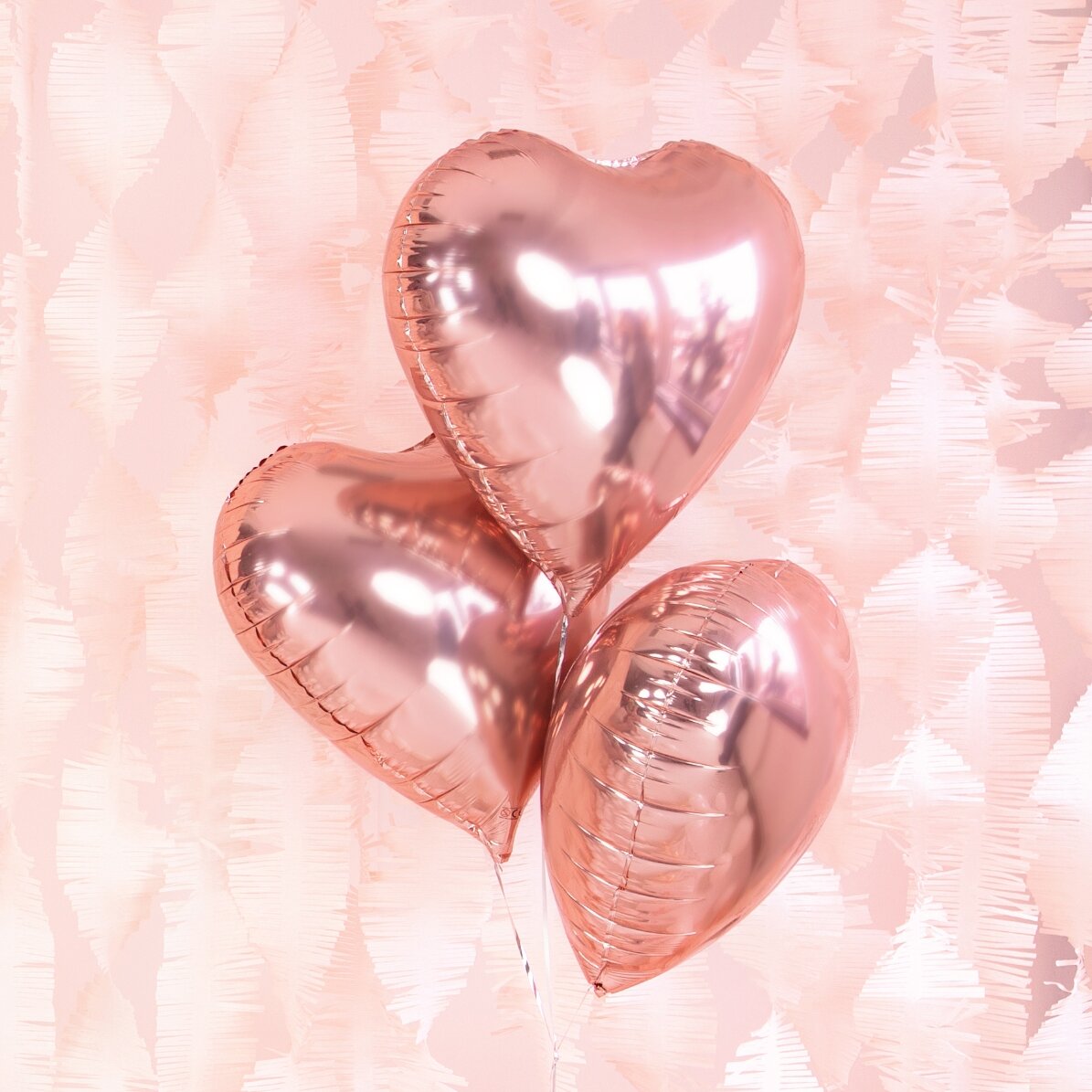 Luftballon – Herz, Roségold, 45 cm