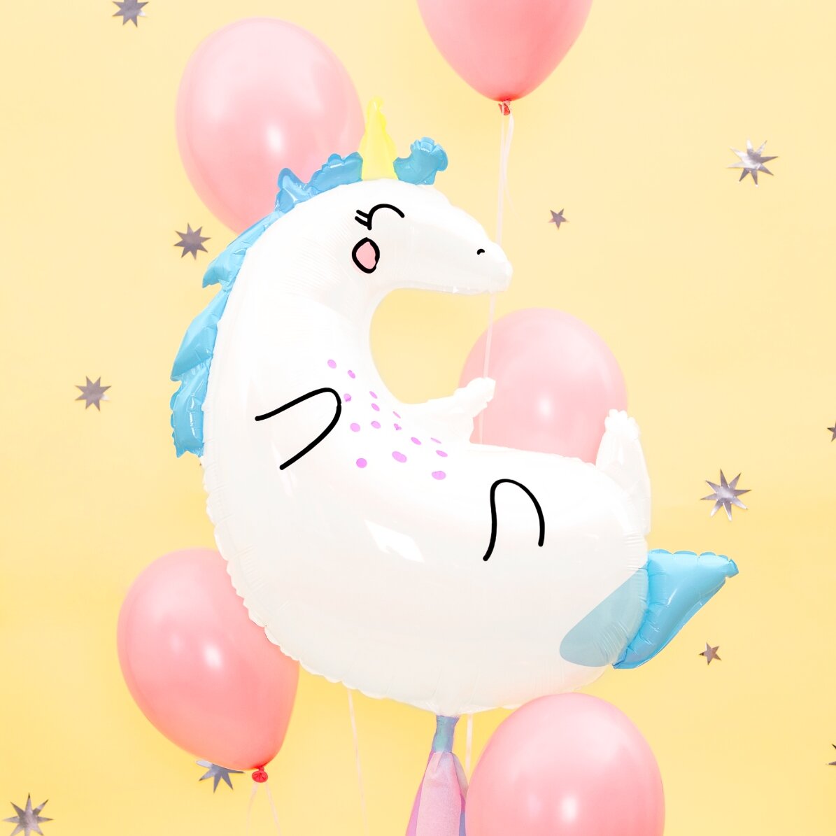 Luftballon – Weißes Einhorn