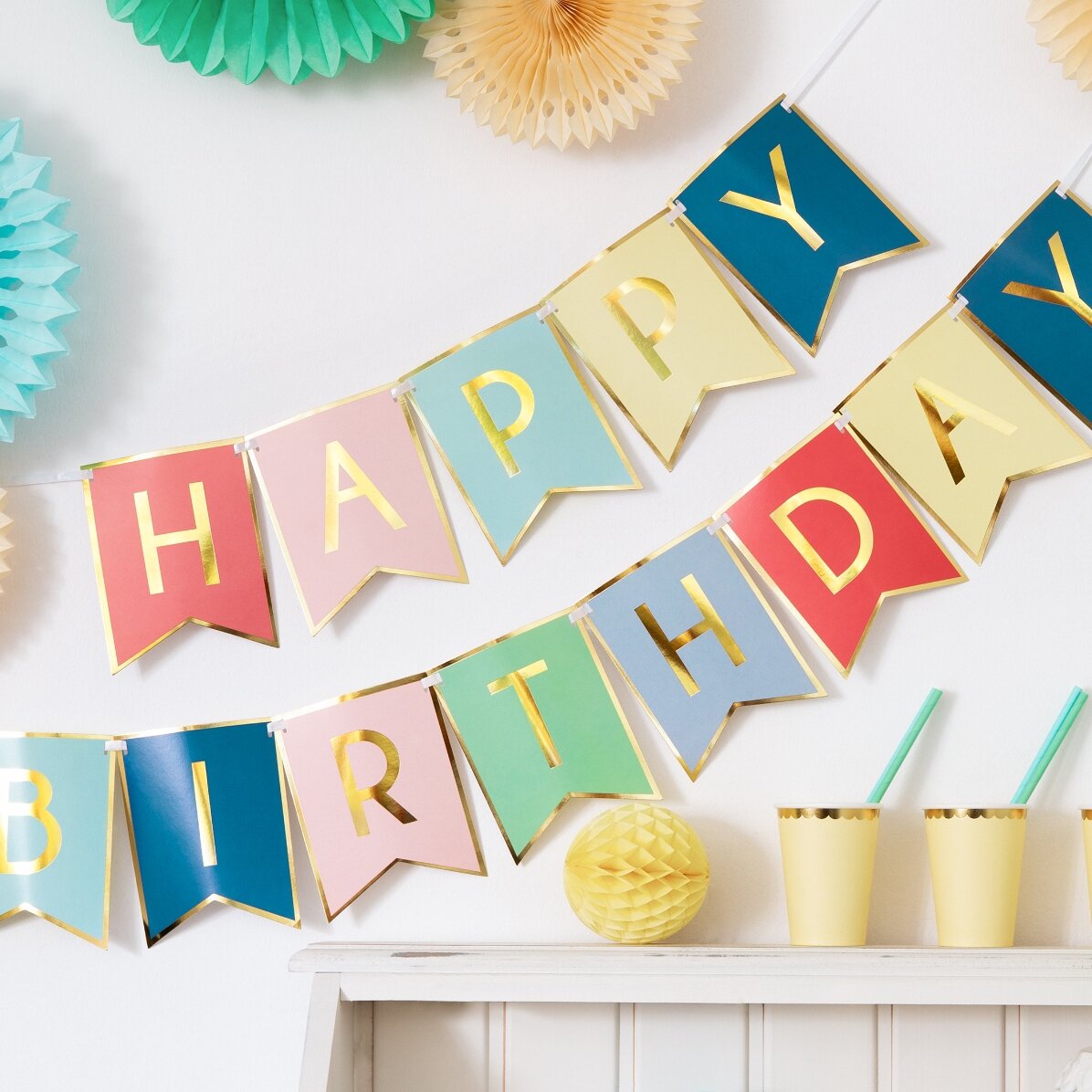 Banner „Happy Birthday“