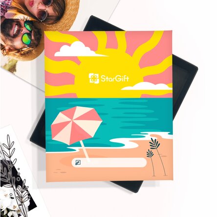 Die Erinnerungskiste – 32 Fotos mit Botschaft – Premium-Modell „Summer Time“