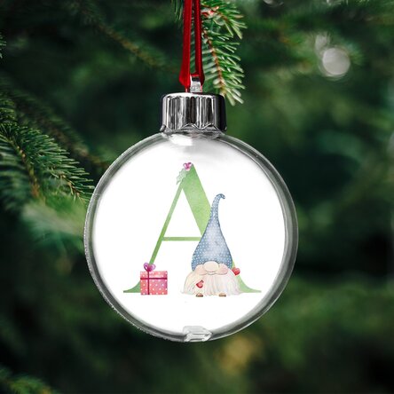 Individuell gestaltete Weihnachtskugel