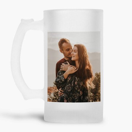 Personalisierter Bierkrug mit 2 Fotos