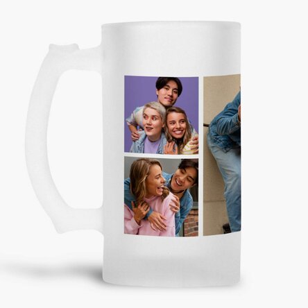 Personalisierter Bierkrug mit 5 Fotos