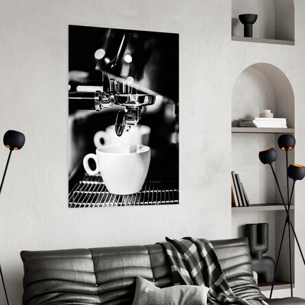 Poster „Black and White Coffee Time“