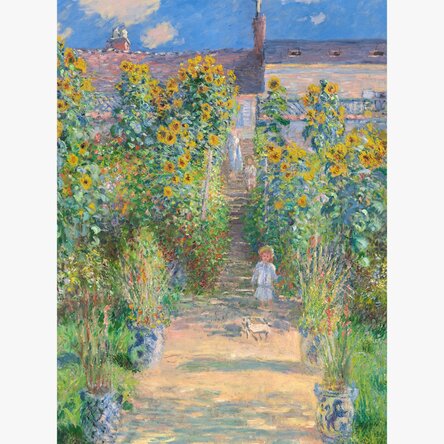 Poster von Claude Monet, „Der Garten des Künstlers“, 1881