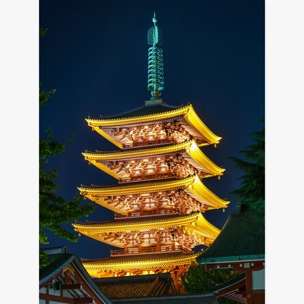 Poster: Japanischer Tempel