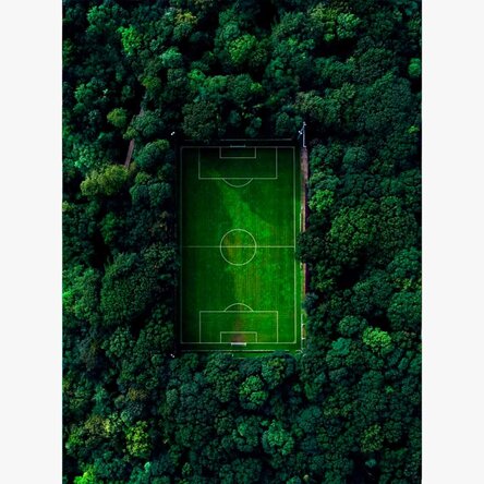 Poster „Fußballplatz“