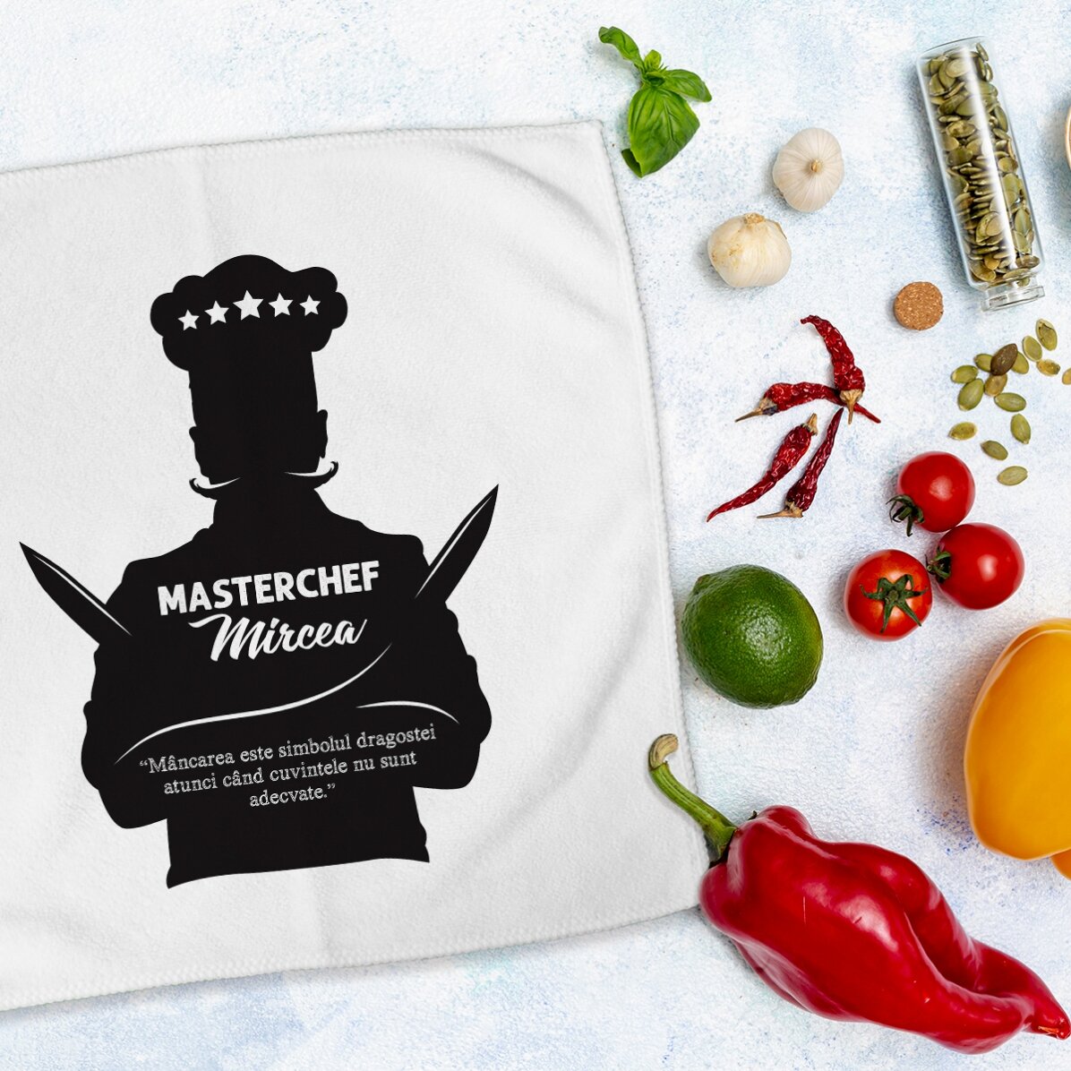Personalisiertes Handtuch mit Aufdruck – Masterchef