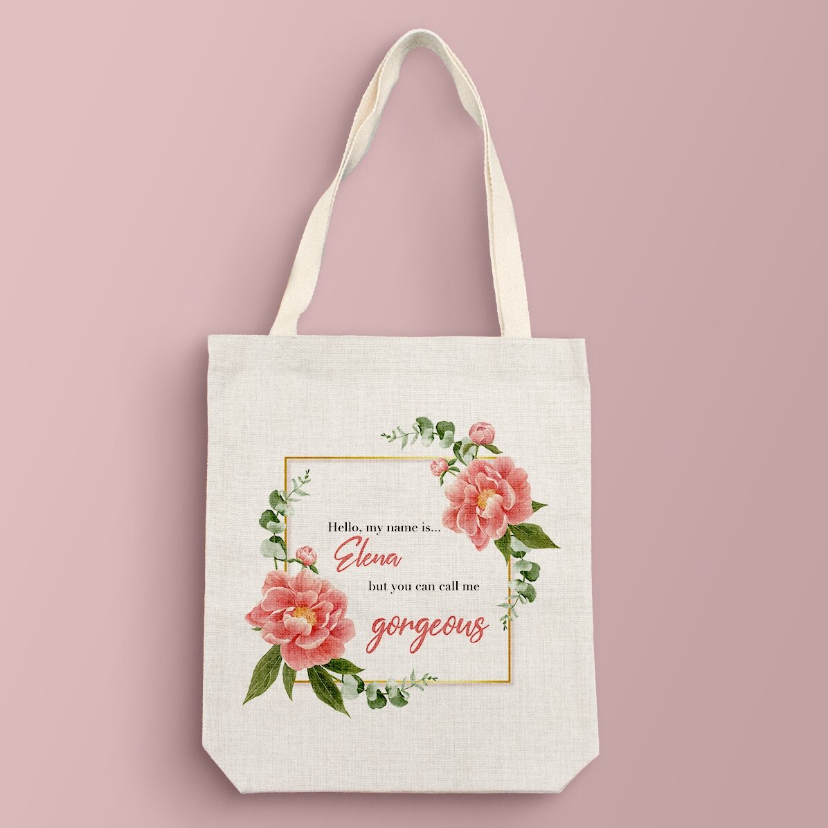 Personalisierte Tasche mit Text – Gorgeous