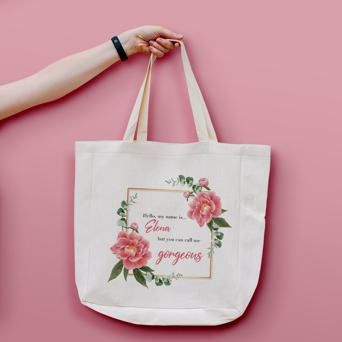 Personalisierte Tasche mit Text – Gorgeous
