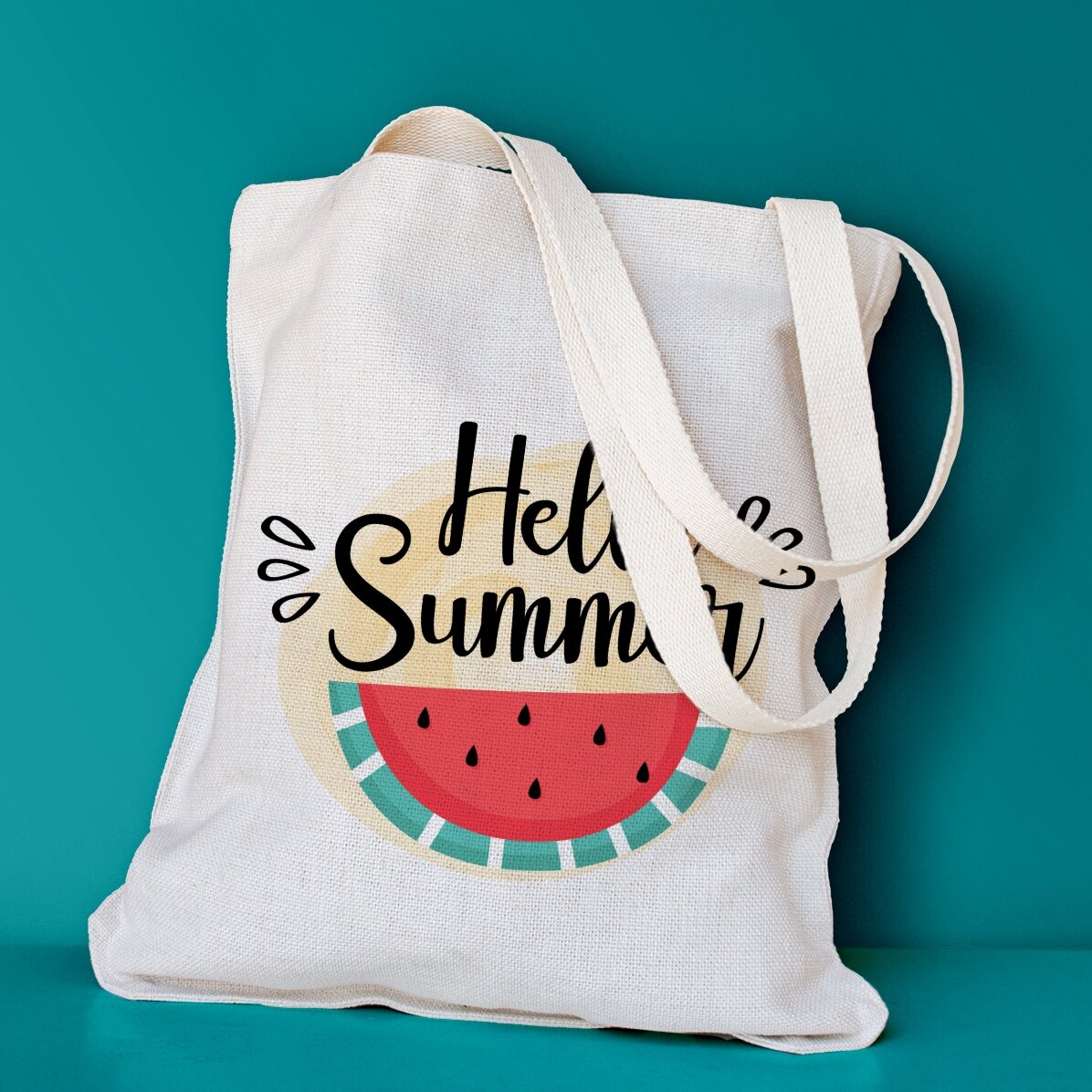 Personalisierte Tragetasche – Hello, summer