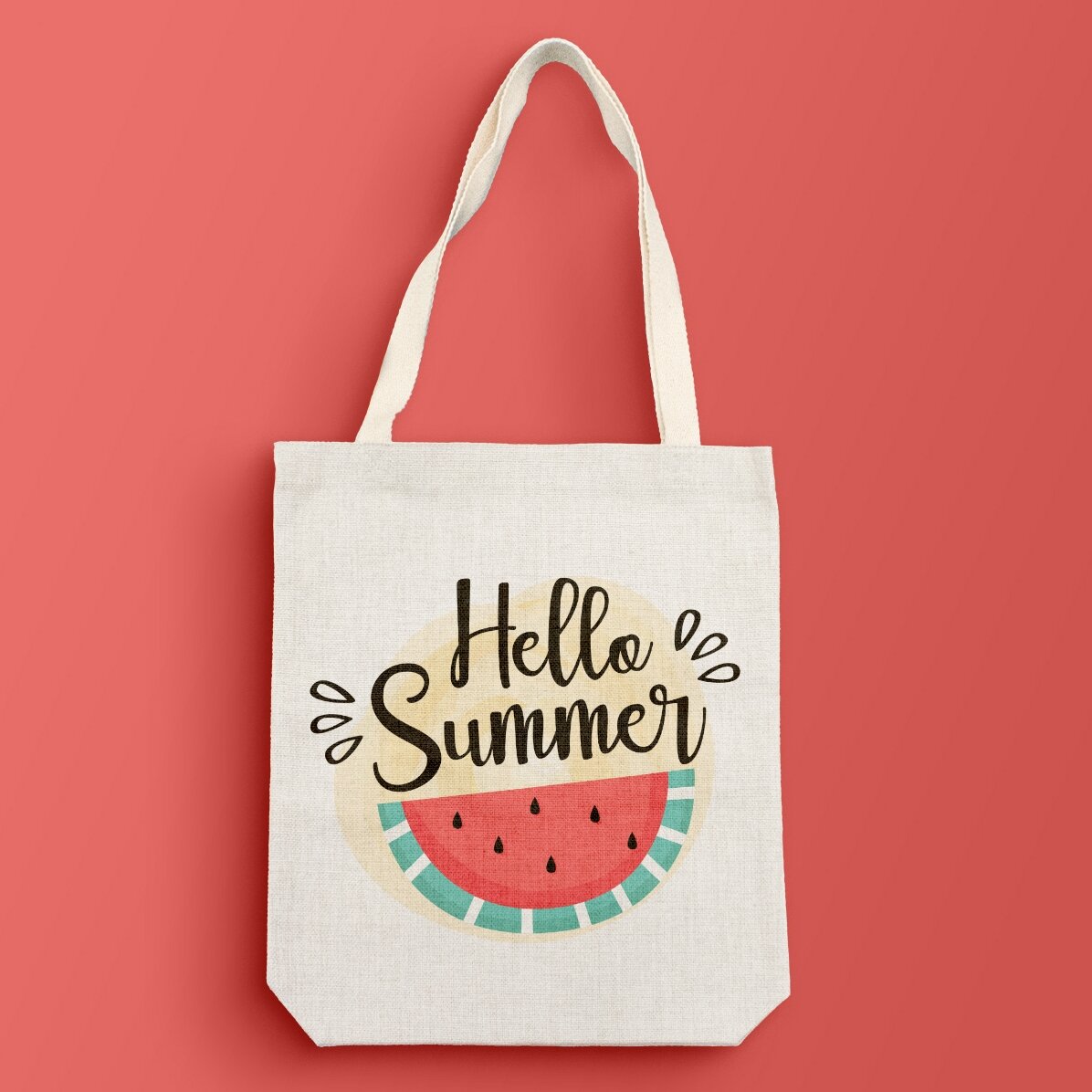 Personalisierte Tragetasche – Hello, summer