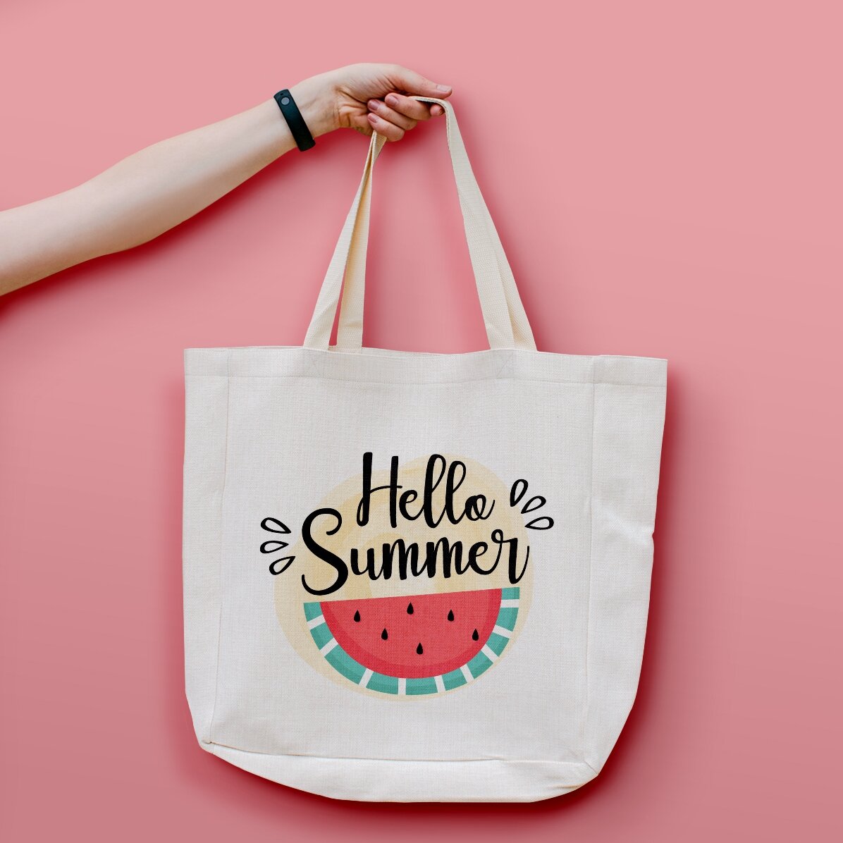 Personalisierte Tragetasche – Hello, summer