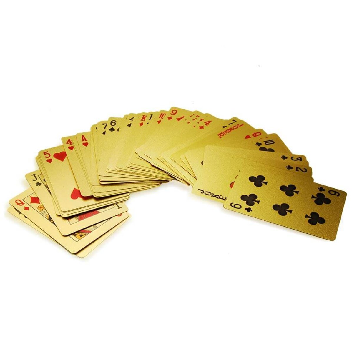 Set vergoldeter Spielkarten