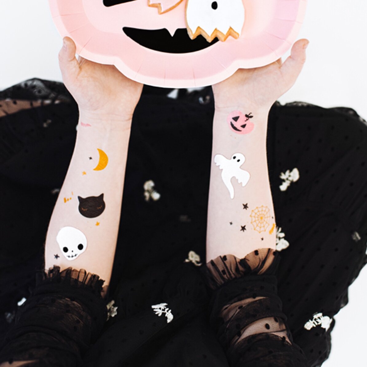 Temporäre Halloween-Tattoos