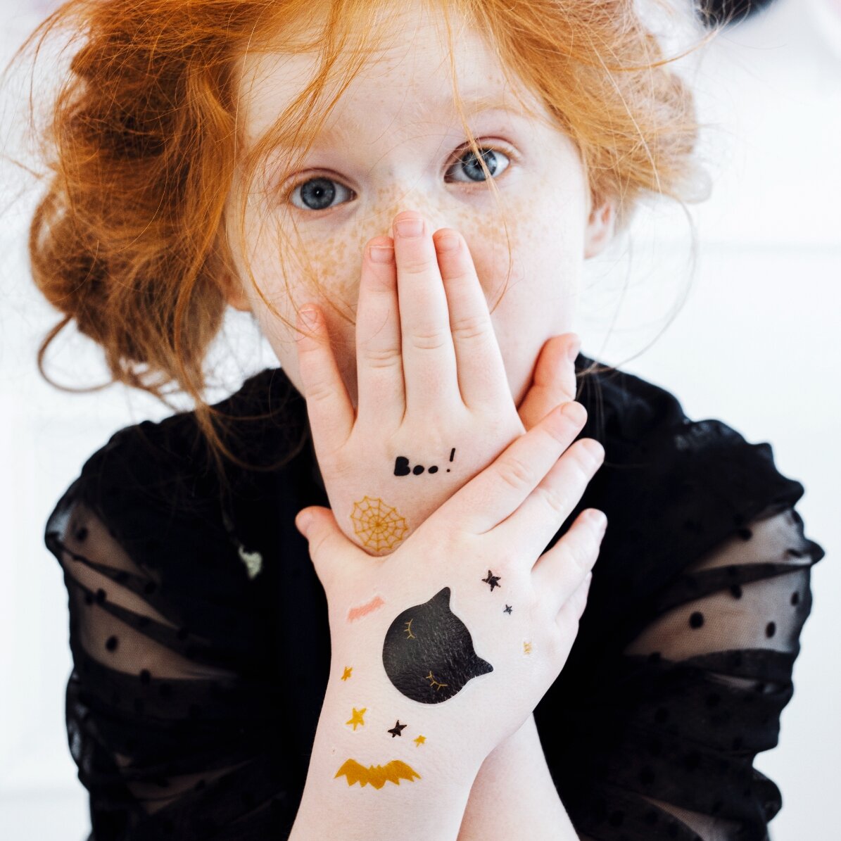 Temporäre Halloween-Tattoos