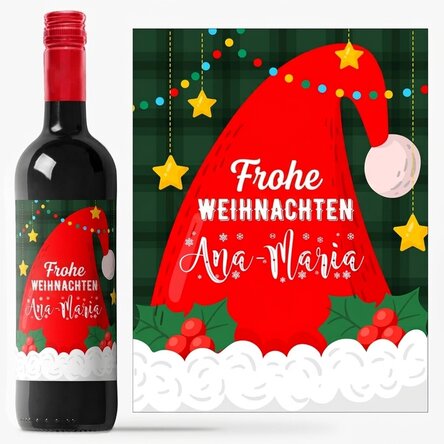 Wein mit individueller Beschriftung – Weihnachtsmann