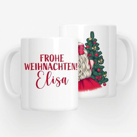 Personalisierte Tasse mit Namen – Christmas Princess