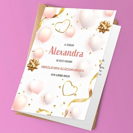 Personalisierte Grußkarte mit Text – Jubiläum