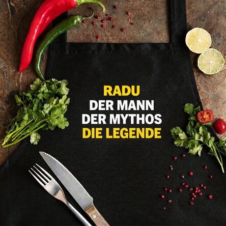 Individuell gestaltete Karte mit Text – The Legend