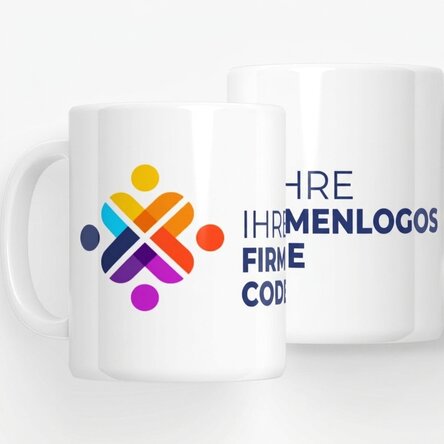 Personalisierte Tasse mit Logo