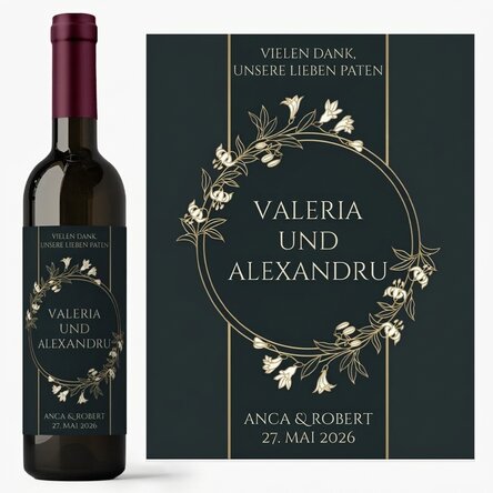Wein mit persönlicher Botschaft – Für die Paten
