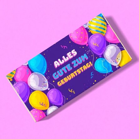 Personalisierte Schokolade zum Geburtstag