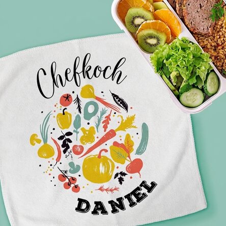 Personalisiertes Handtuch mit Aufdruck – Chef