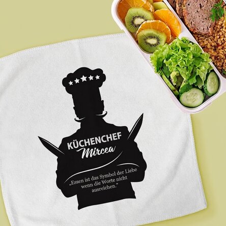 Personalisiertes Handtuch mit Aufdruck – Masterchef