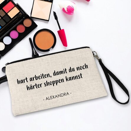 Personalisierte Kosmetiktasche mit Text