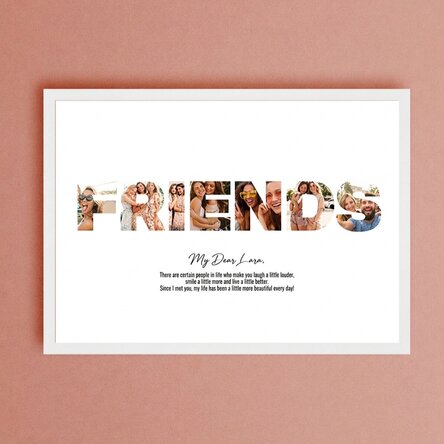 Individuell gestaltetes Landschaftsbild mit 7 Fotos und Text – FRIENDS