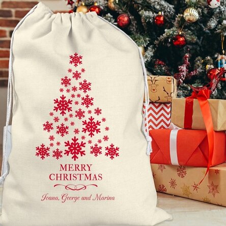 Personalisierte Geschenktüte mit Text – Christmas Tree