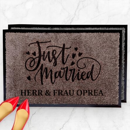 Eingangsmatte für den Innenbereich – Just married