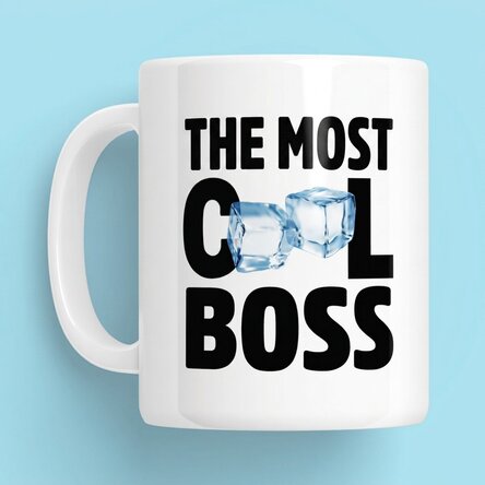 Personalisierte Tasse mit Aufdruck – Der coolste Chef
