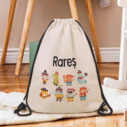 Rucksack mit Namensaufdruck – Piraten