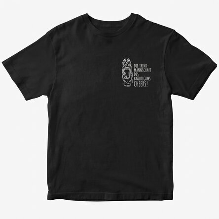 Personalisiertes T-Shirt mit Aufdruck für den Junggesellenabschied – Die Clique des Bräutigams