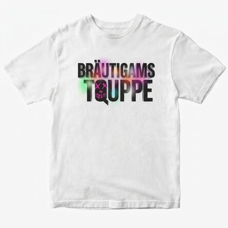 Personalisiertes Baumwoll-T-Shirt mit Aufdruck – „Groom’s Squad“ für den Junggesellenabschied