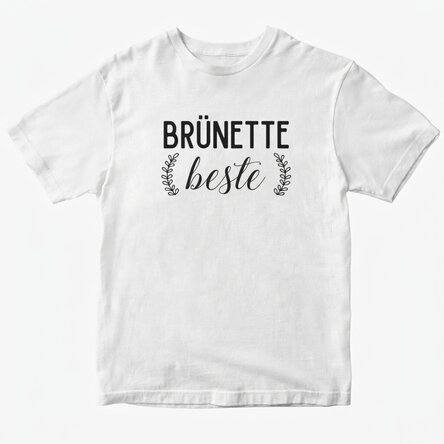 Personalisiertes Baumwoll-T-Shirt mit Aufdruck – Besties