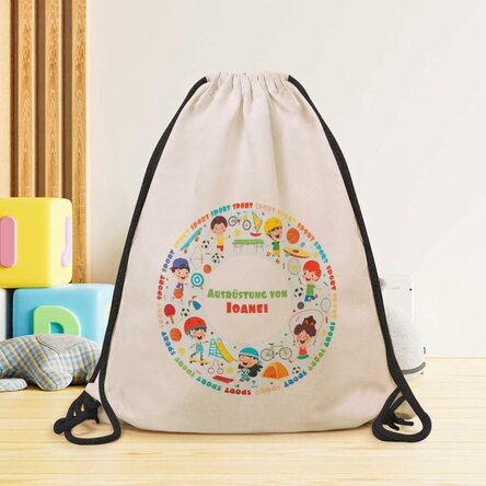 Rucksack mit Namensaufdruck – Sport