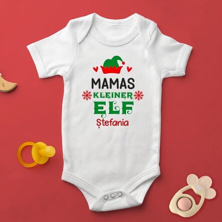 Personalisierter Baby-Body mit Aufdruck – Little Elf