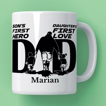 Personalisierte Tasse mit Text – Dad