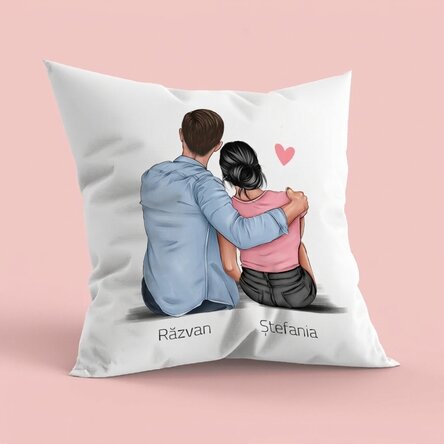 Personalisiertes Kissen mit Namen – Paar