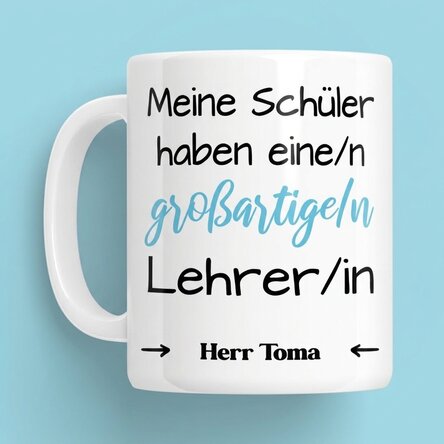 Personalisierte Tasse mit Botschaft – Awesome
