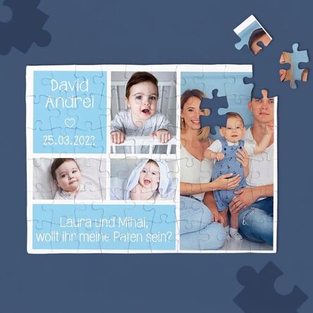 Individuell gestaltetes Puzzle mit Fotos und Text – Für die Liebsten