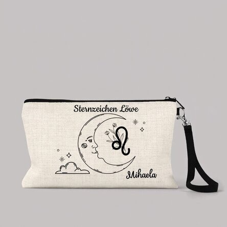 Individuell gestaltetes Make-up-Set mit Schriftzug – Sternzeichen Löwe
